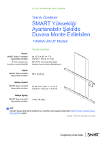SMART Technologies Height‑Adjustable Wall Mount (HAWM UX/UF) Şartname