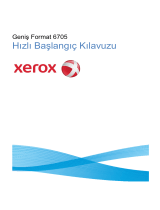 Xerox 6705 Wide Format Solution Kullanici rehberi