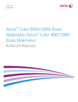 Xerox Xerox Color 800/1000/i Digital Press with Xerox CX Print Server (800DCP) Kullanici rehberi