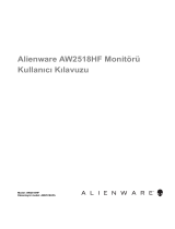 Alienware AW2518Hf Kullanici rehberi