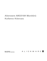Alienware AW2518H Kullanici rehberi