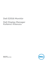 Dell E2016 Kullanici rehberi