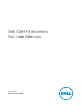 Dell E2417H Kullanici rehberi