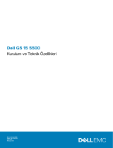 Dell G5 15 5500 Hızlı başlangıç ​​Kılavuzu