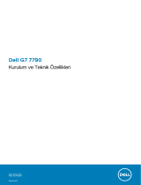 Dell G7 17 7790 Hızlı başlangıç ​​Kılavuzu