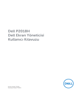 Dell P2018H Kullanici rehberi