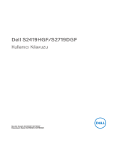 Dell S2419HGF Kullanici rehberi