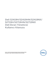 Dell S2419NX Kullanici rehberi