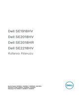 Dell SE2018HR Kullanici rehberi