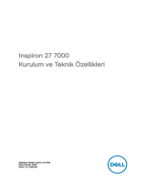 Dell Inspiron 27 7775 Hızlı başlangıç ​​Kılavuzu