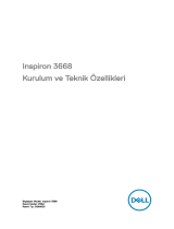 Dell Inspiron 3668 Hızlı başlangıç ​​Kılavuzu