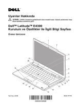 Dell Latitude E4300 Hızlı başlangıç ​​Kılavuzu