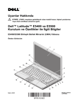 Dell Latitude E5400 Hızlı başlangıç ​​Kılavuzu