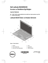 Dell Latitude E6230 Hızlı başlangıç ​​Kılavuzu