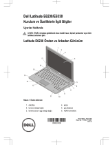 Dell Latitude E6330 Hızlı başlangıç ​​Kılavuzu