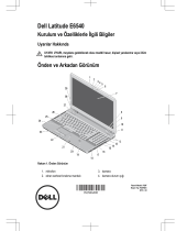 Dell Latitude E6540 Hızlı başlangıç ​​Kılavuzu