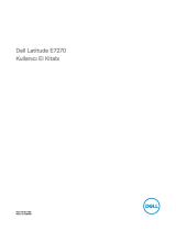 Dell Latitude E7270 El kitabı