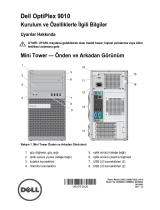 Dell OptiPlex 9010 Hızlı başlangıç ​​Kılavuzu