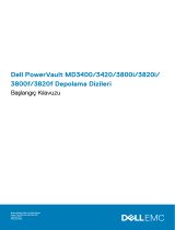Dell PowerVault MD3800f Hızlı başlangıç ​​Kılavuzu