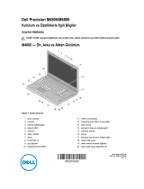 Dell Precision M6800 Hızlı başlangıç ​​Kılavuzu