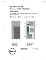 Dell Precision T1700 Hızlı başlangıç ​​Kılavuzu