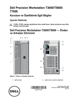 Dell Precision T7600 Hızlı başlangıç ​​Kılavuzu