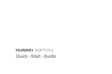 Huawei Watch 2 Hızlı başlangıç ​​Kılavuzu