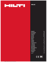 Hilti PD-E Kullanma talimatları