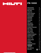 Hilti PS 1000 Kullanma talimatları