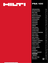 Hilti PSA 100 Kullanma talimatları