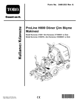 Toro ProLine H800 Rotary Mower Kullanım kılavuzu