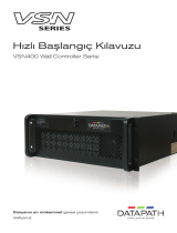 Datapath VSN400 Hızlı başlangıç ​​Kılavuzu