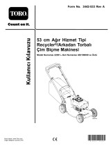 Toro 53cm Heavy-Duty Recycler/Rear Bagger Lawn Mower Kullanım kılavuzu