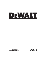 DeWalt DW078 Kullanım kılavuzu