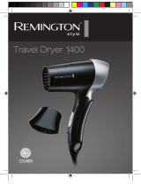 Remington Travel Dryer 1400 D2400 El kitabı