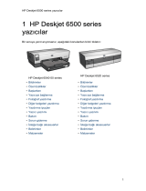 HP Deskjet 6540 Printer series Kullanici rehberi