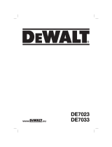 DeWalt DE7023 Kullanım kılavuzu