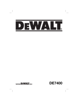 DeWalt DE7400 Kullanım kılavuzu