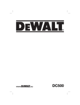 DeWalt DC500 Kullanım kılavuzu
