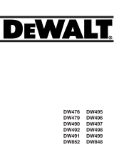 DeWalt DW852 T 5 El kitabı