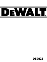 DeWalt DE7023- XP Kullanım kılavuzu