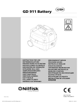 Nilfisk GD 911 Battery El kitabı
