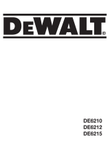 DeWalt DE6215 Kullanım kılavuzu