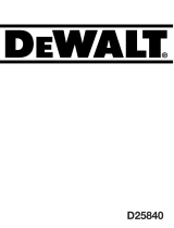 DeWalt D25840K Kullanım kılavuzu