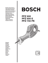 Bosch PFZ 600 El kitabı