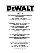 DeWalt DW710 Kullanım kılavuzu