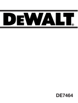 DeWalt DE7464 Kullanım kılavuzu