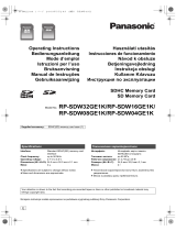 Panasonic RP-SDW08GE1K El kitabı