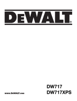 DeWalt DW717XPS Kullanım kılavuzu