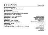 Citizen CX-126IICE Kullanım kılavuzu